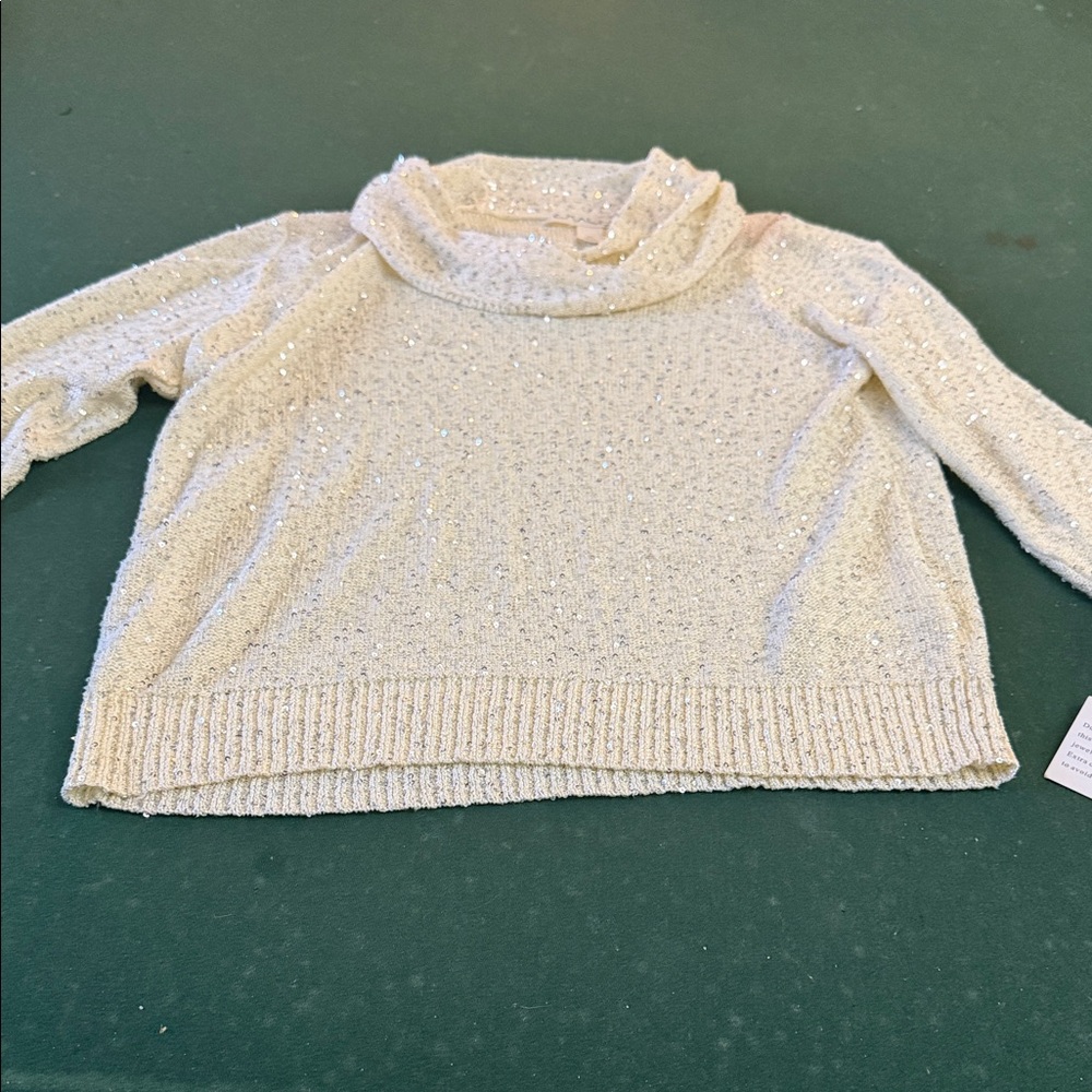 Chic Cream Turtleneck Sweater. CAJA # 1 B